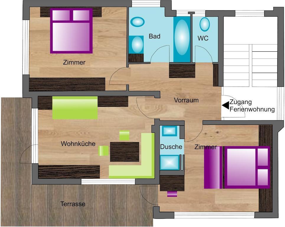 Ferienwohnung Scheiber Сьолден Стая снимка